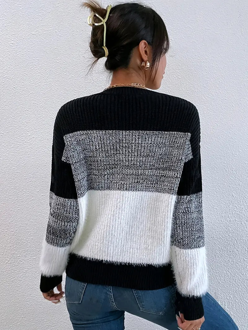 Mira – Patterned Knit Sweater