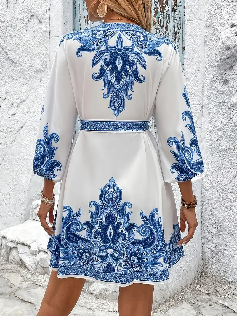 Santorini – Embroidered Mini Dress