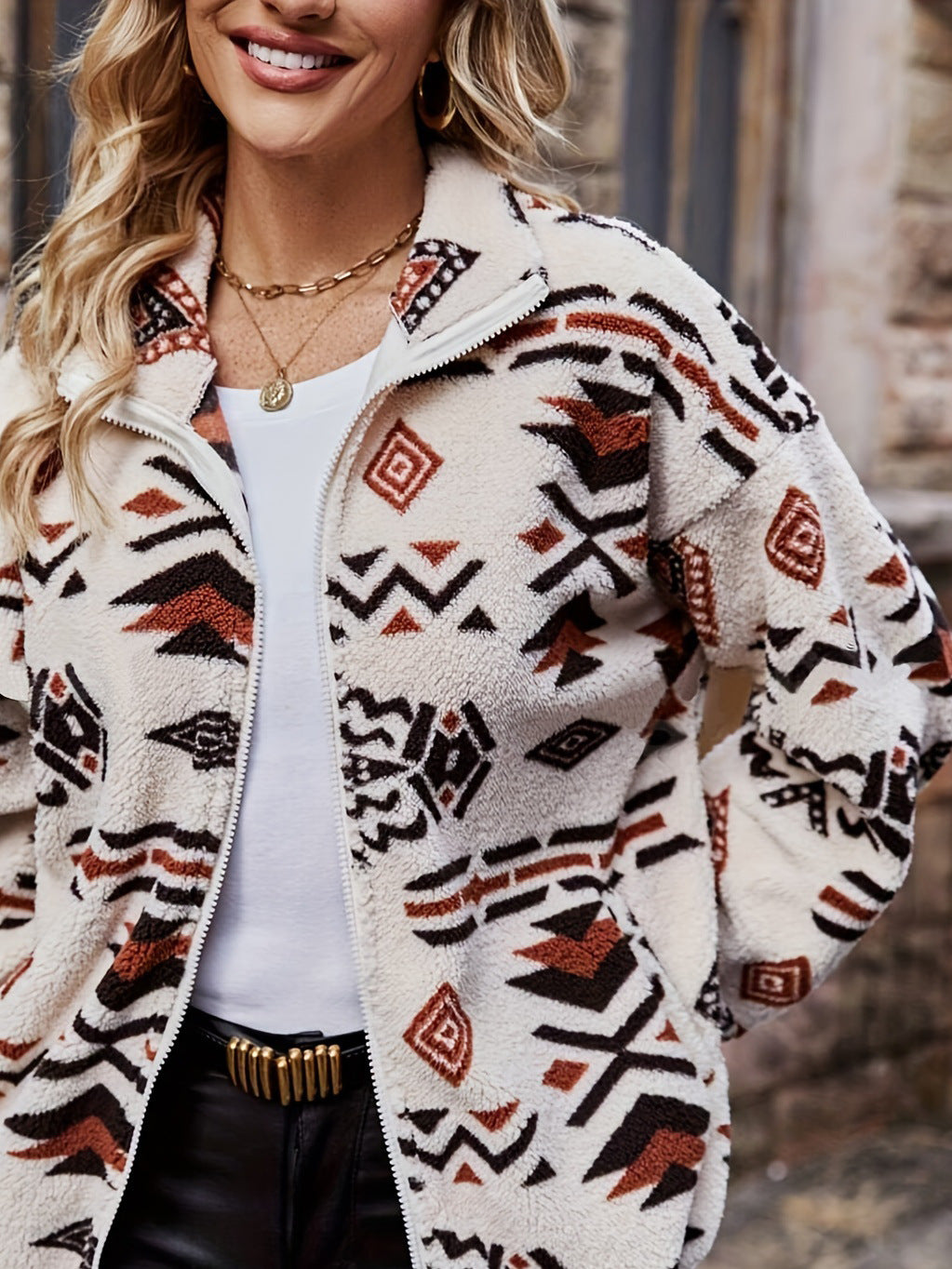Sierra – Aztec Fleece Jacket