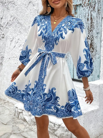 Santorini – Embroidered Mini Dress