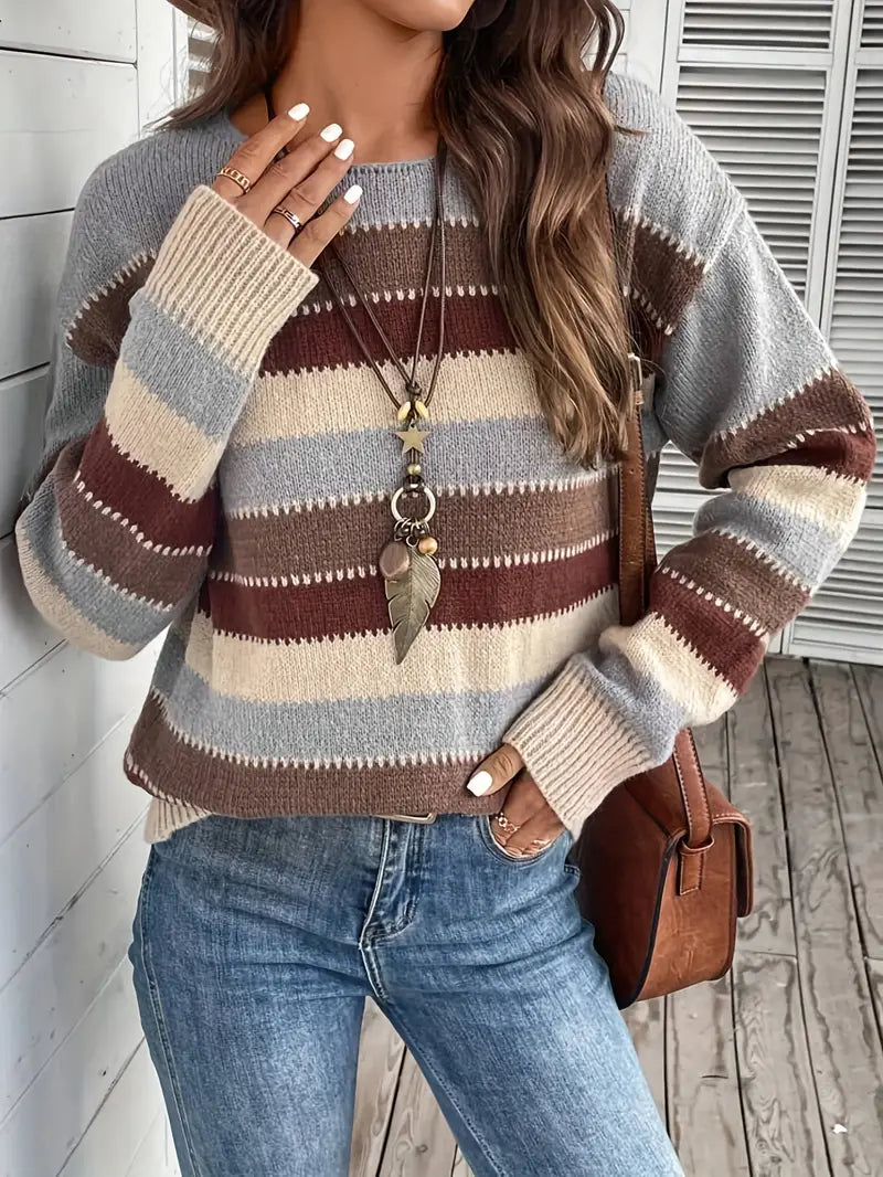 Noa – Striped Knit Sweater