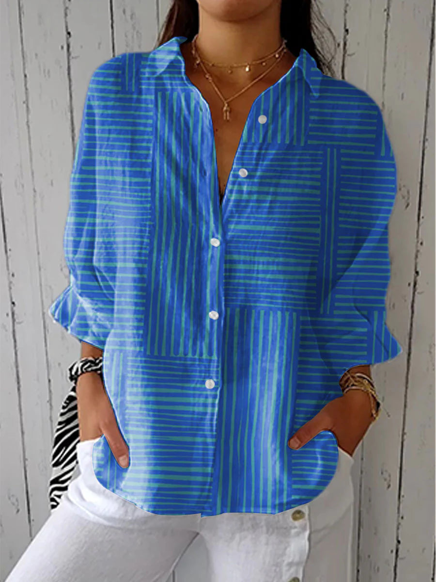 Livia – Striped Breeze Blouse
