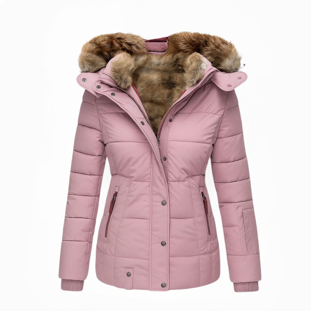 Women’s Hooded Winter Parka with Plush Lining