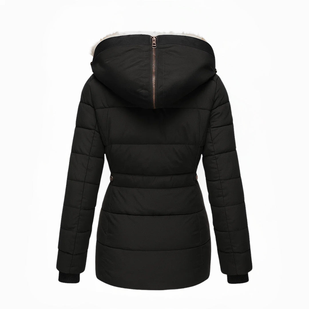 Women’s Hooded Winter Parka with Plush Lining