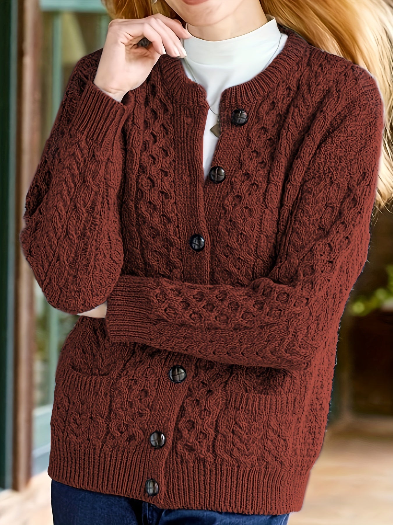 Cozy Knit Button Cardigan