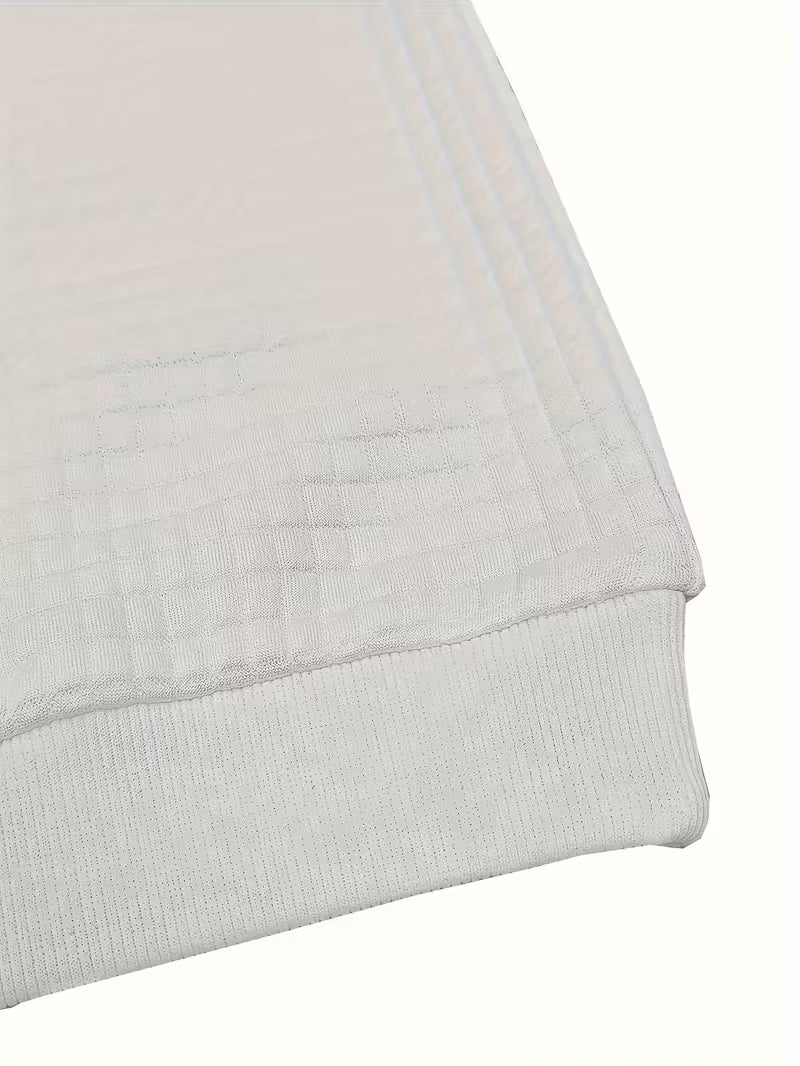 New Christmas Tree Printed Quilted Jacquard Round Neck Sweatshirt