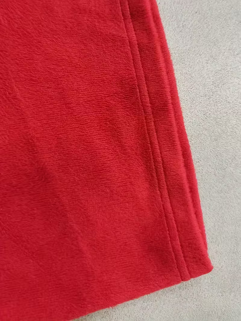 Red Mini Bubble Plush Dress