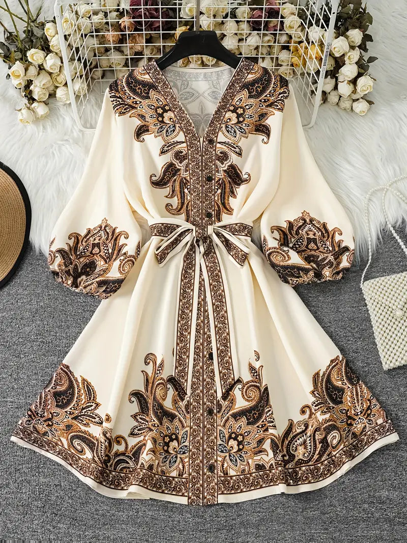 Santorini – Embroidered Mini Dress