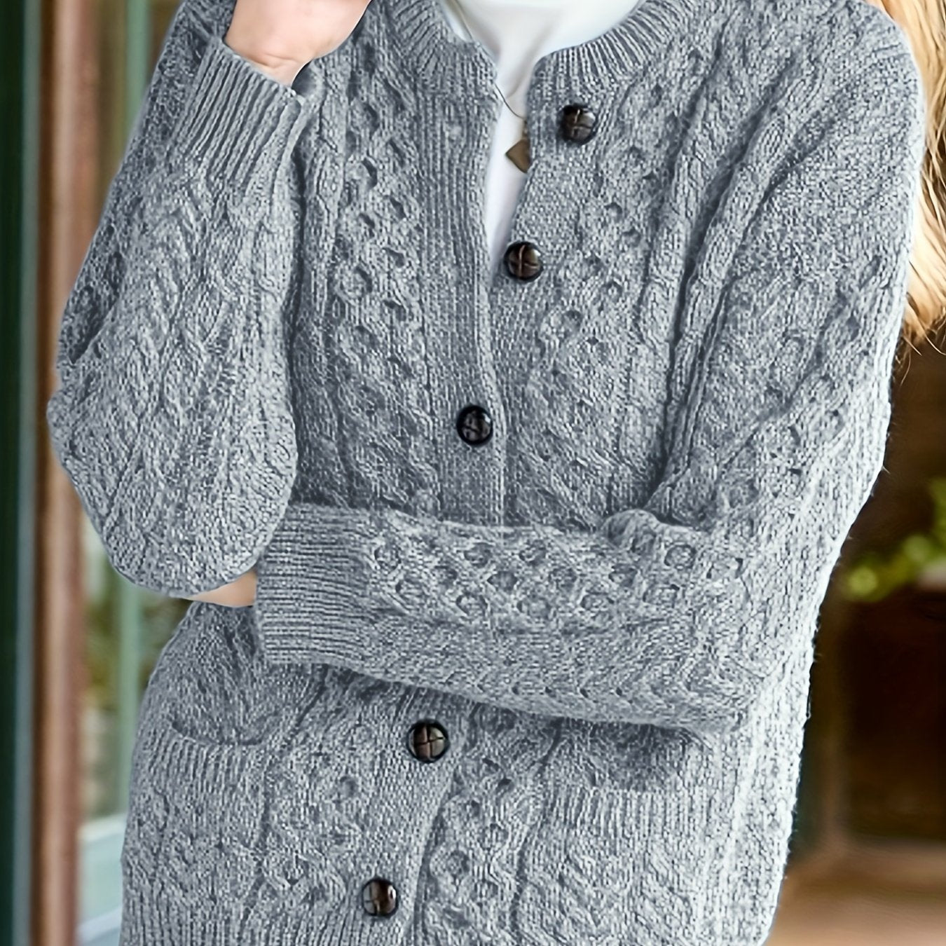 Cozy Knit Button Cardigan