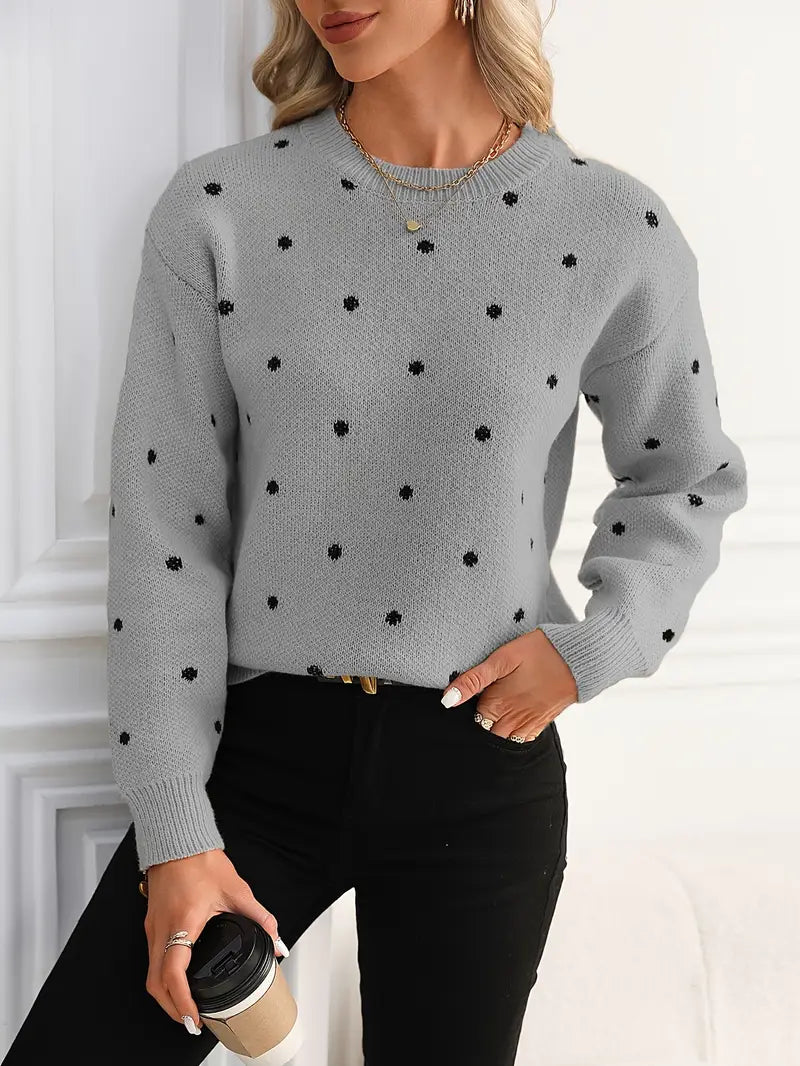 Dotted Charm Sweater