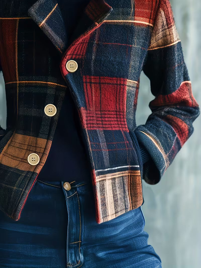 The Ember-Block Heritage Jacket