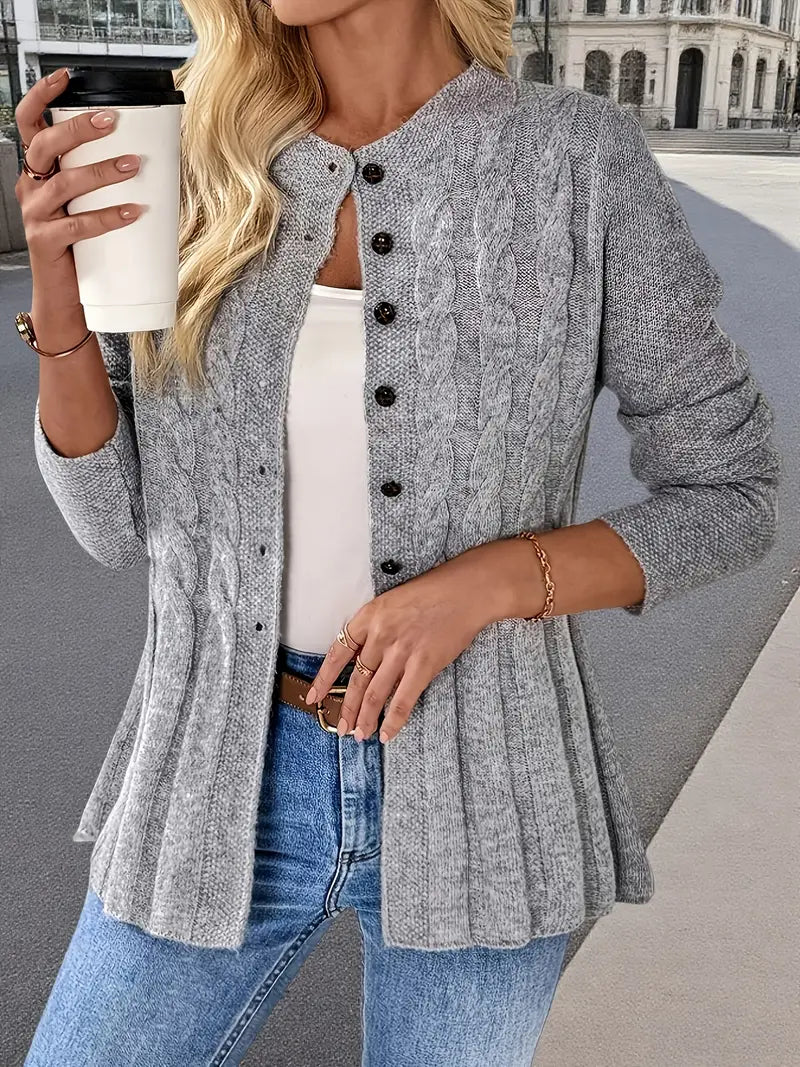 Mila | Soft Cable Knit Cardigan