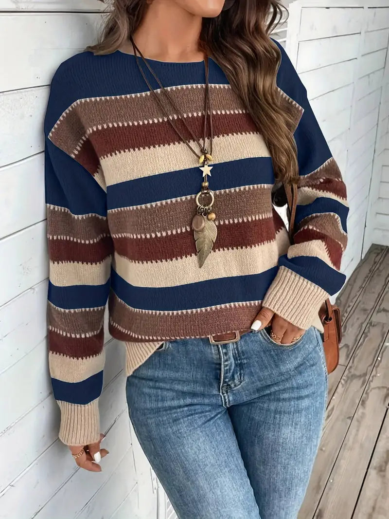Noa – Striped Knit Sweater