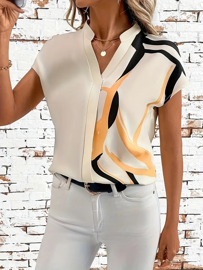 Sienna | Abstract Flow Blouse