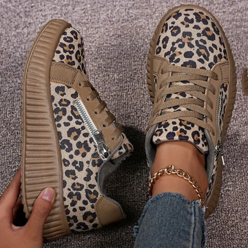 Savannah Leopard Sneakers Orthopedic