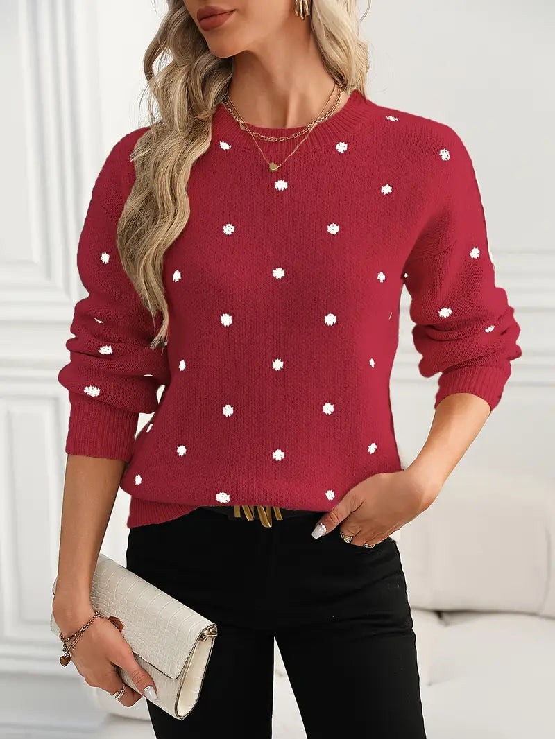 Dotted Charm Sweater