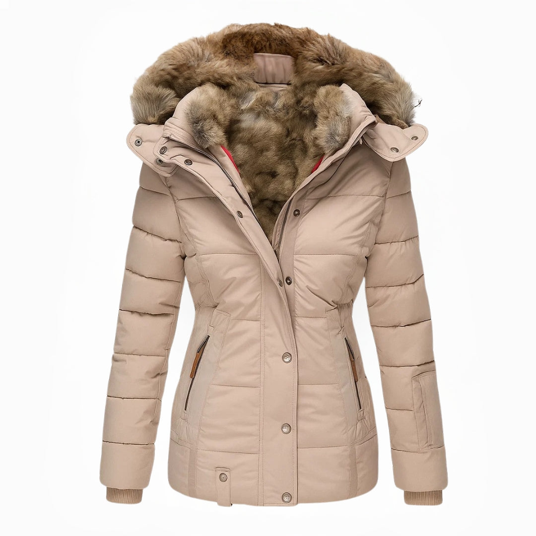 Women’s Hooded Winter Parka with Plush Lining