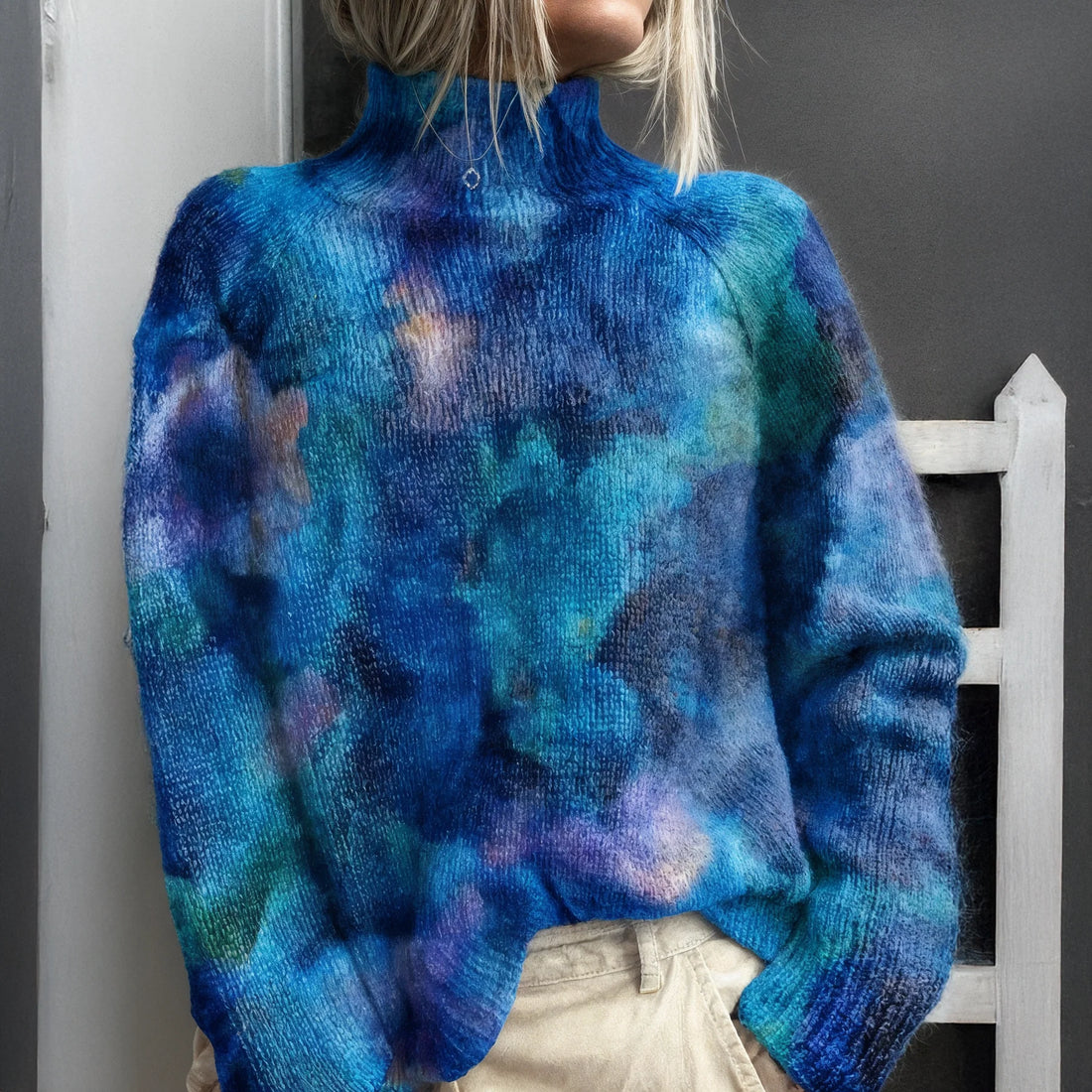 Clara | Vintage Bloom Turtleneck