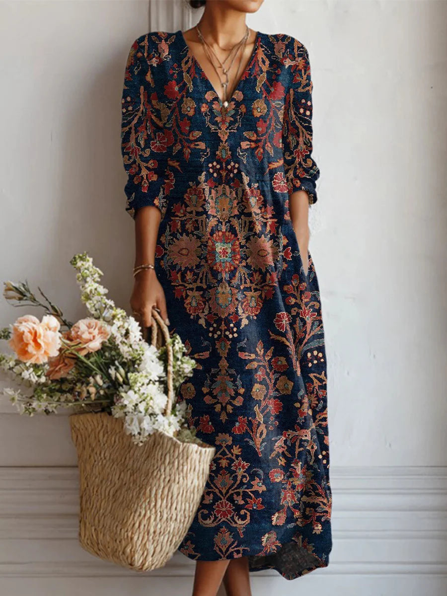 Ayla | Vintage Floral Maxi Dress