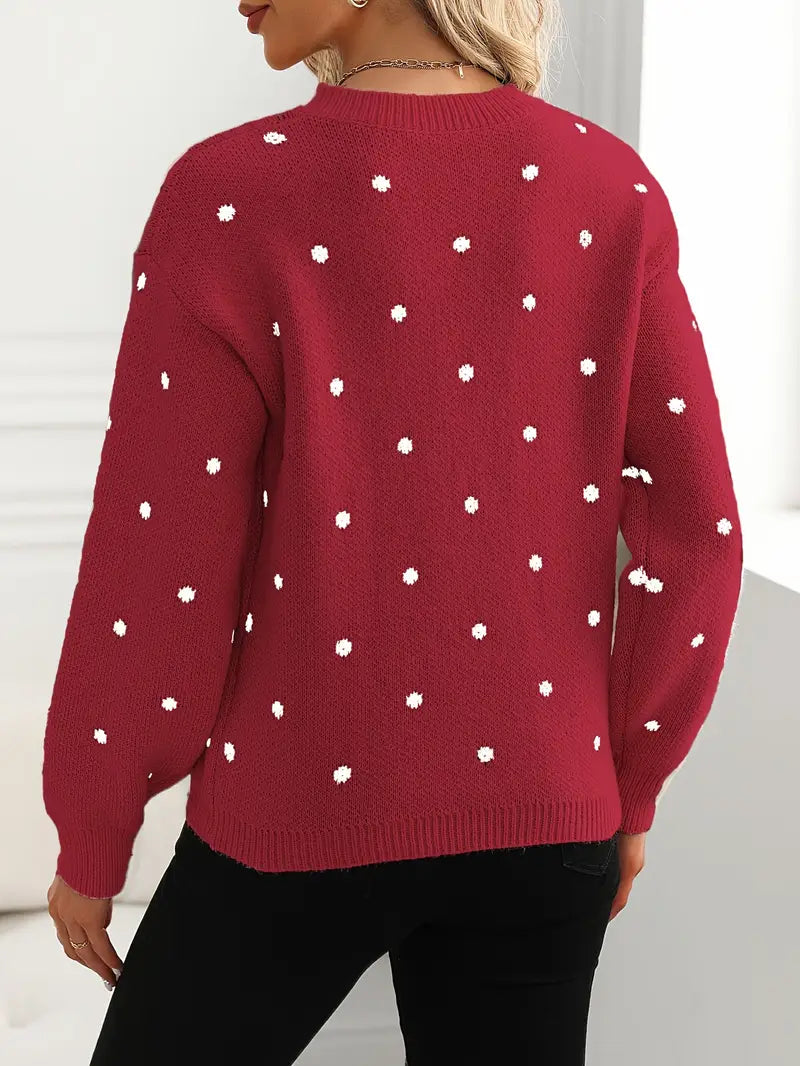 Dotted Charm Sweater