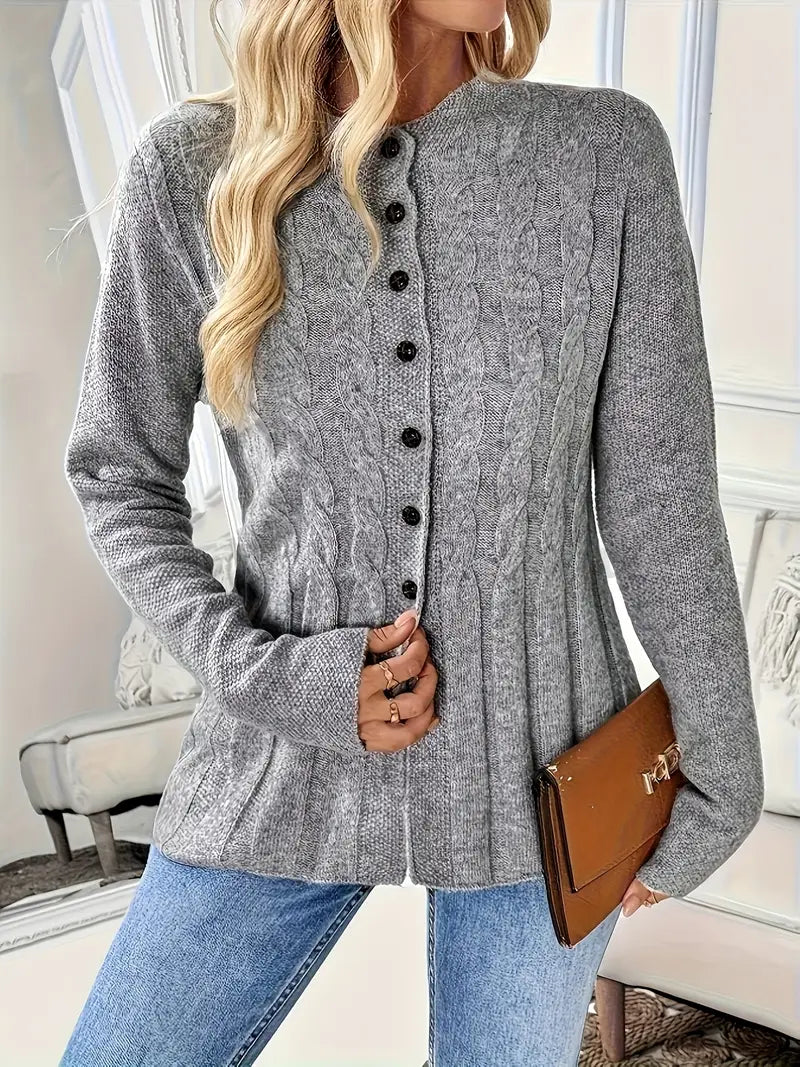 Mila | Soft Cable Knit Cardigan