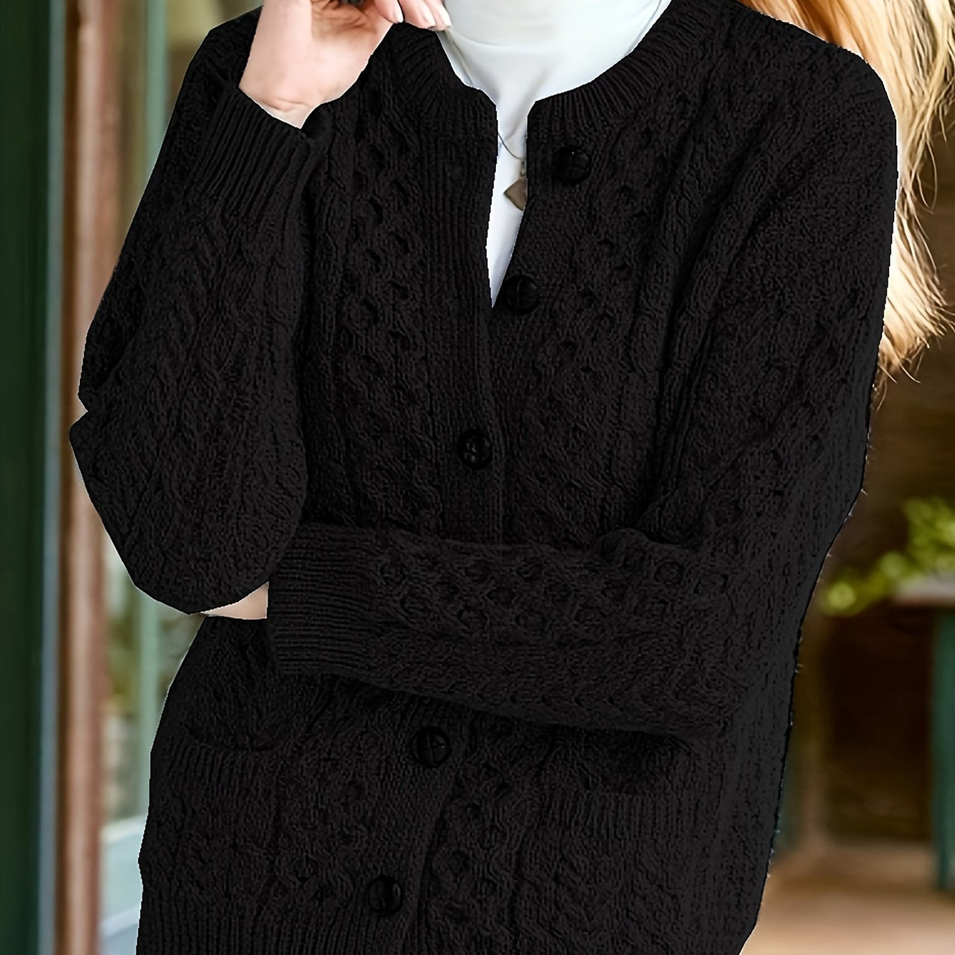 Cozy Knit Button Cardigan
