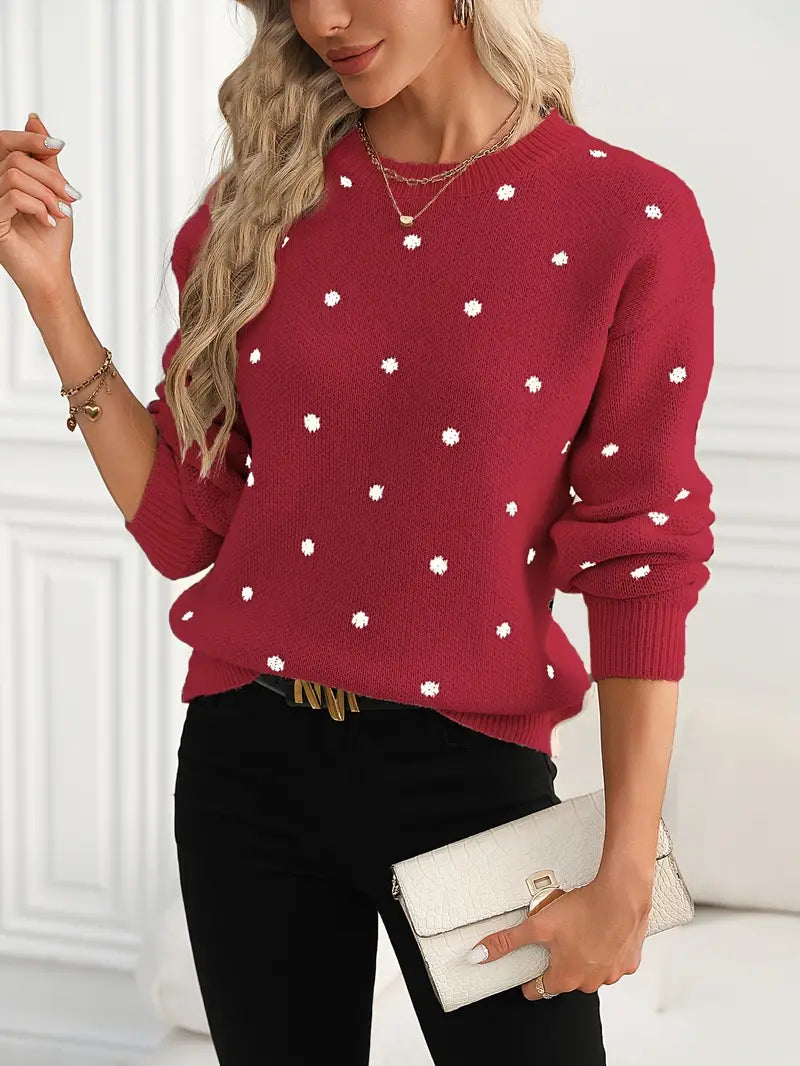 Dotted Charm Sweater