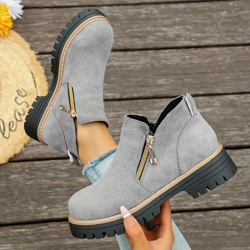 Aria | Everyday Zip Ankle Boots