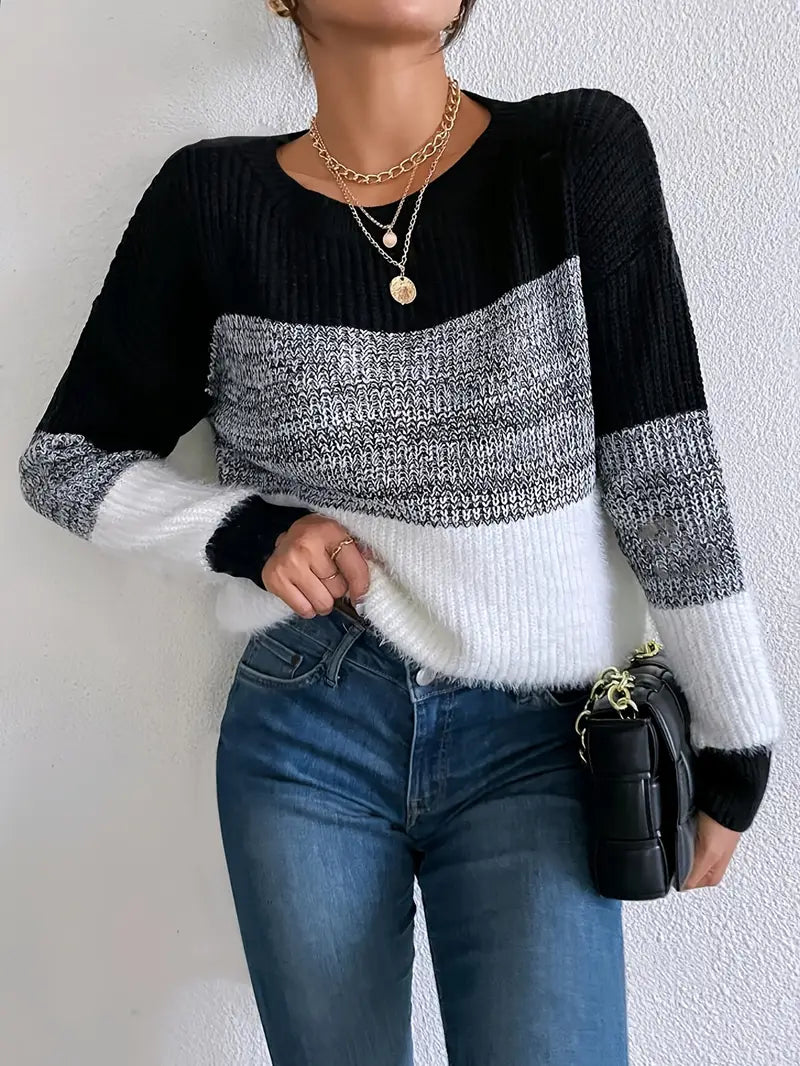 Mira – Patterned Knit Sweater